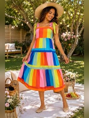 Rainbow Breeze Escape Dress